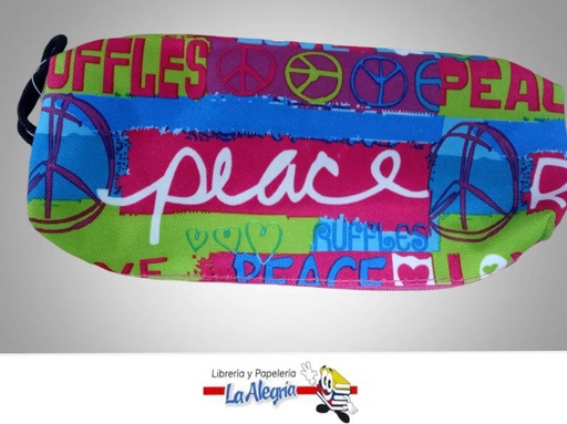 [7591213011097] CARTUCHERA TELA C/CIERRE LOVE DX600871 MARCA L.O.   