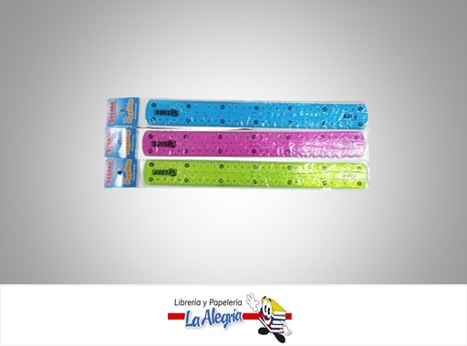 [7591213012278] REGLA PLASTICA FLEXIBLE 30CMUND MARCA S/M   