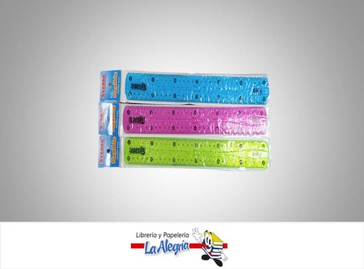 [7591213014708] REGLA PLASTICA FLEXIBLE 8040308; 20CM UND MARCA S/M
