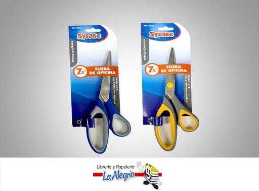 [7591213021454] TIJERA 7,5'' OFICINA REF ST7 2 COLOR MARCA SYSABE   