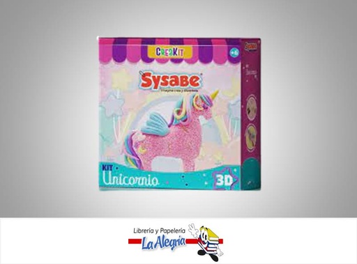 [7591213022857] FIGURA PARA PINTAR UNICORNIO 10PZAS MARCA SYSABE