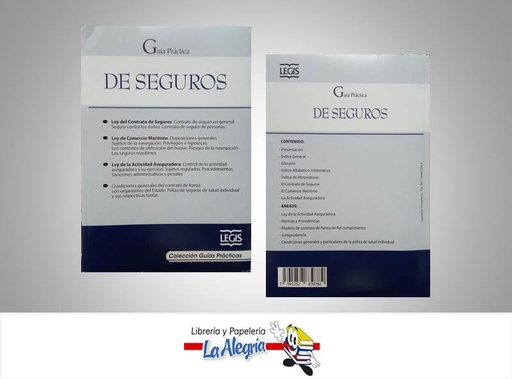 [7591252839782] GUIA PRACTICA DE SEGUROS  TEMATICA DERECHO AUTOR LEGIS EDITORIAL LEGIS