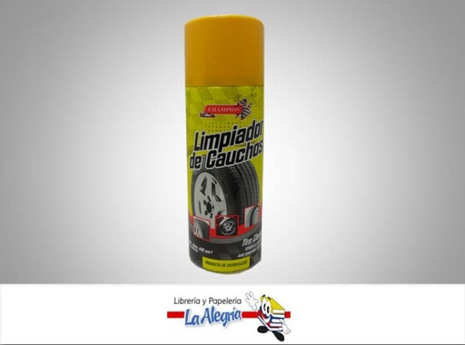 [7591273026901] SPRAY LIMPIADOR DE CAUCHOS 440ML MARCA CHAMPION   