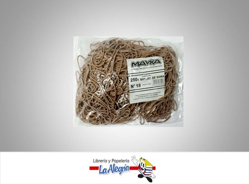 [7591447035043] LIGA DE GOMA N-18 250GR MARCA MAYKA   
