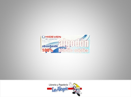 [7591501000024] ALGODON HIDROFILO ASEPTICO 25 GR MARCA HIDEVEN   