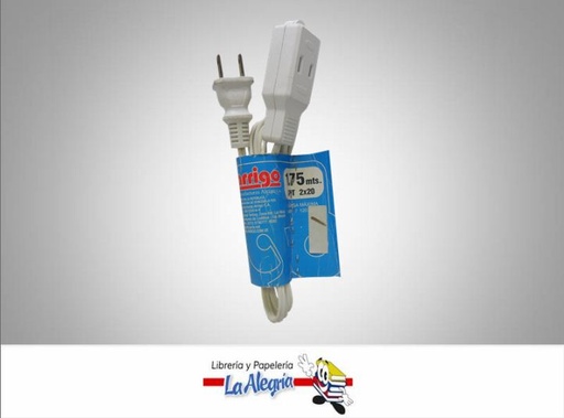 [7591506020065] EXTENSION ELECTICA DOMESTICA 1.75MTS MARCA ARRIGO   