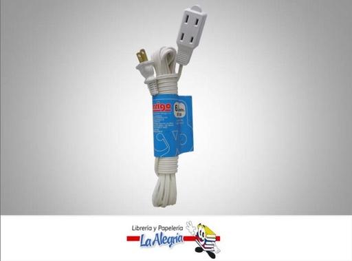 [7591506020201] EXTENSION ELECTRICA DOMESTICA 6MTS MARCA ARRIGO   