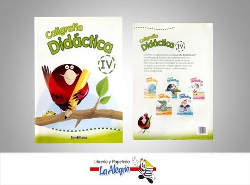 [7591524011212] CALIGRAFIA DIDACTICA IV  TEMATICA EDUCACION AUTOR PARRA, ADRIANA EDITORIAL EDITORIAL SANTILLANA