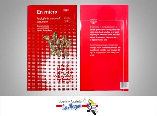 [7591524011687] EN MICRO TEMATICA ANTOLOGIAS AUTOR GABRIEL JIMENEZ EMAN EDITORIAL EDITORIAL ALFAGUARA