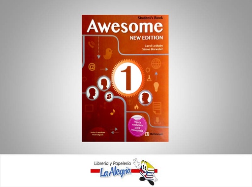 [7591524016941] NEW AWESOME 1 STUDENT BOOK AUTOR RICHMOND EDITORIAL IDIOMAS
