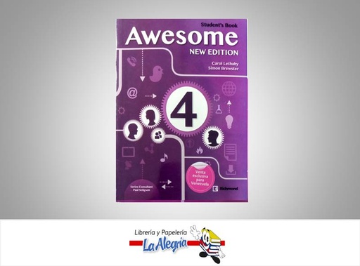 [7591524016972] NEW AWESOME 4 STUDENT BOOK  TEMATICA INGLES AUTOR LETHABY CAROL/BREWSTER S EDITORIAL RICHMOND