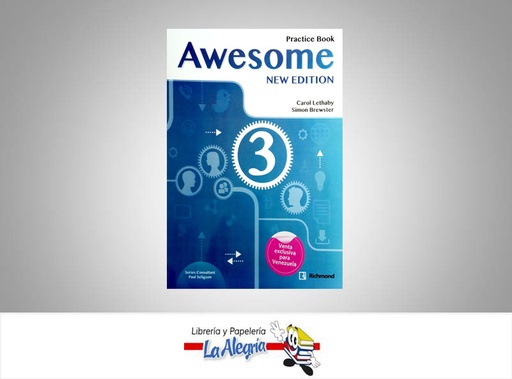 [7591524017009] NEW AWESOME 3 PRACTICE BOOK  TEMATICA INGLES AUTOR LETHABY CAROL/BREWSTER S EDITORIAL RICHMOND