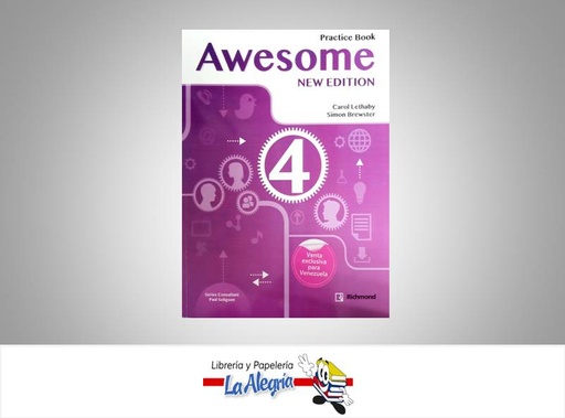 [7591524017016] NEW AWESOME 4 PRACTICE BOOK TEMATICA INGLES AUTOR LETHABY CAROL/BREWSTER S EDITORIAL RICHMOND