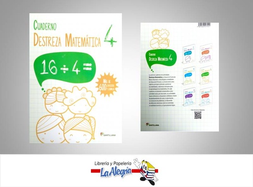 [7591524017221] DESTREZA MATEMATICA 4 TEMATICA MATEMATICA AUTOR VILLAPAREDES LISBETH EDITORIAL EDITORIAL SANTILLANA
