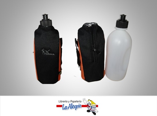 [7591525052986] TERMO BOTELLA PLASTICA NARANJA CON ASA  96968 1 LITRO  MARCA EXODUS