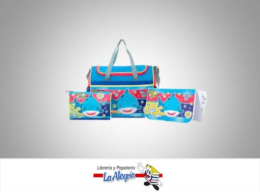 [7591525124218] PANALERA, CAMBIADOR Y ESTUCHE BABY SHARK MARCA CAPI   