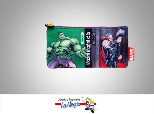 [7591525125444] CARTUCHERA PLANA AVENGERS MARCA CAPI   