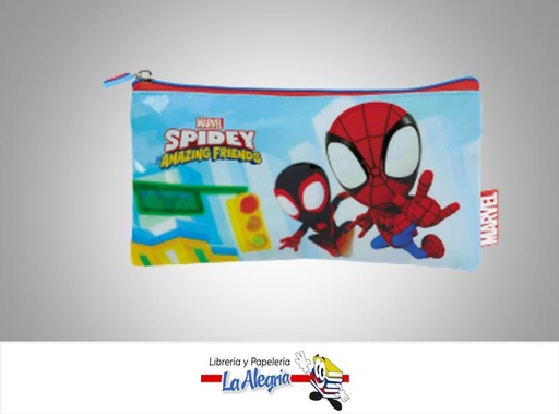 [7591525128438] CARTUCHERA PLANA SPIDEY MARCA CAPI   