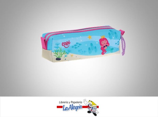 [7591525129473] CARTUCHERA RECTANGULAR KID SIRENA MARCA VANGO   