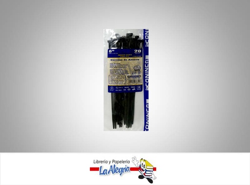 [7591594783118] TIRRAP 200X3,6MM 20 PZA NEGRO MARCA COINCA   