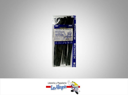[7591594783736] TIRRAP 250X3,6MM 20 PZA NEGRO MARCA COINCA   
