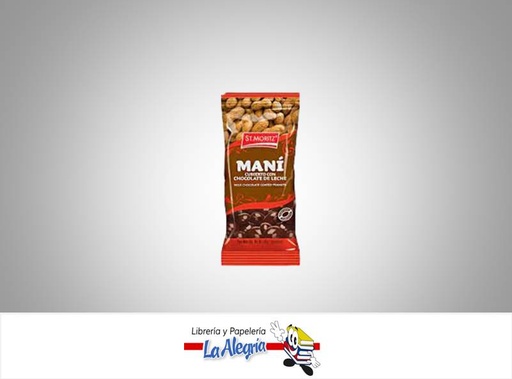 [7591720030338] MANI GRAGEADO 40 GR CHOCOLATE MARCA ST.MORITZ   
