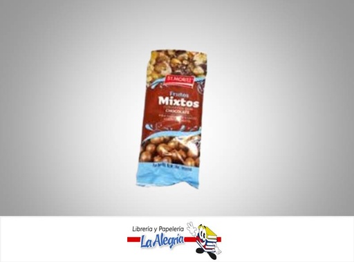 [7591720030451] FRUTOS MIXTOS GRAGEADO S/A 40 GR CHOCOLA MARCA ST.MORITZ