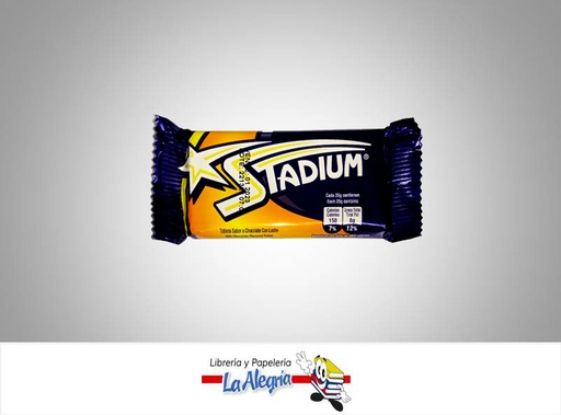[7591720031823] CHOCOLATE STADIUM LECHE 25GR UND MARCA ST.MORITZ   
