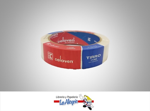 [7591894030196] TIRRO BLANCO 3450 18MM X 45M UND MARCA CELOVEN   