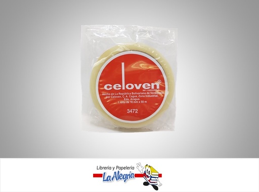 [7591894120064] CINTA PLASTICA 3472 18MMX50M UND MARCA CELOVEN   