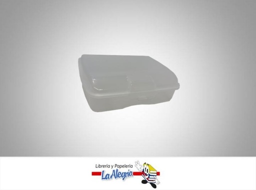 [7592040002104] CAJA ORGANIZADORA TRANSP 200ML 10X7,5CM MARCA I.M   