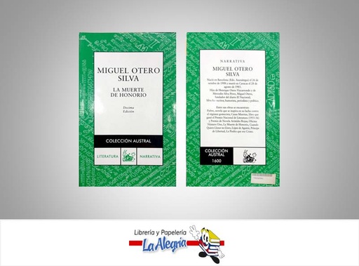 [7592265001] LA MUERTE DE HONORIO TEMATICA NOVELAS AUTOR MIGUEL OTERO SILVA