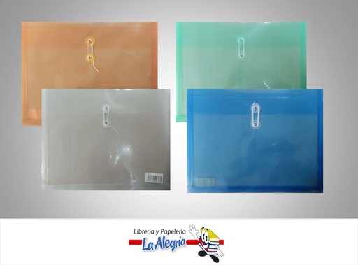 [7592302007489] SOBRE PLASTICO C/CUERDA CARTA HORIZONTAL MARCA ITECA   