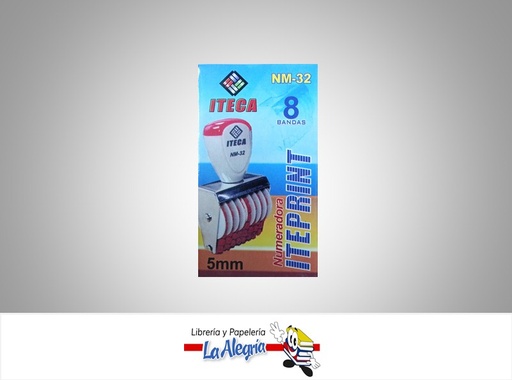 [7592302011455] SELLO NUMERADOR 8 DG 5MM NM32 MARCA ITECA   