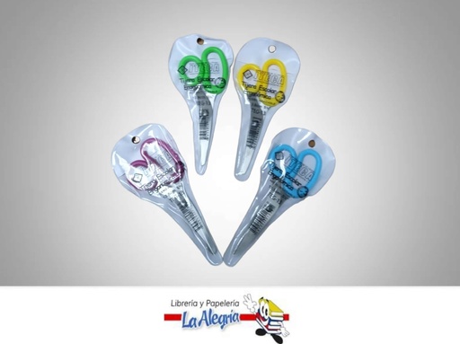 [7592302012223] TIJERA ESCOLAR ERGONOMICA 13.5 CM 5 1/4 MARCA ITECA   