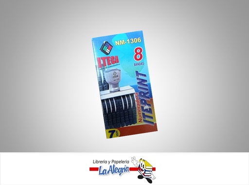 [7592302026114] SELLO NUMERADOR 8 DG 7MM NM1306 MARCA ITECA   