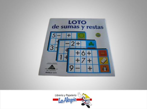 [7592319000527] LOTO DE SUMAS Y RESTAS - KITS - MOD 1075 MARCA KITS   