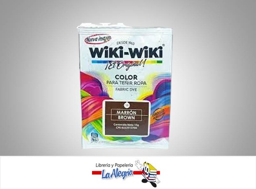 [7592340000213] WIKI-WIKI MARRON 15G UND MARCA WIKI-WIKI   
