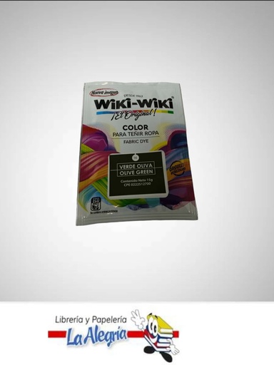 [7592340000435] WIKI-WIKI VERDE OLIVA 15G UND MARCA WIKI-WIKI   