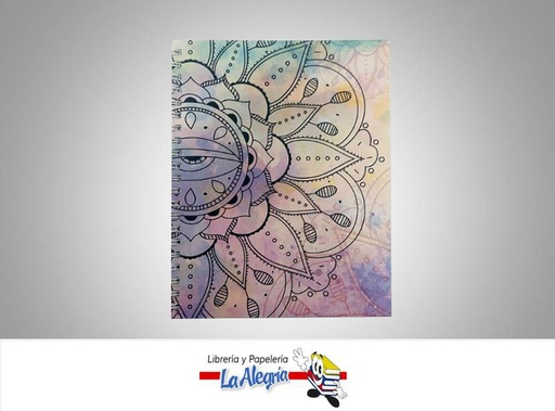 [7592474004811] LIBRETA 4 MATERIA 120 HOJA MANDALA    