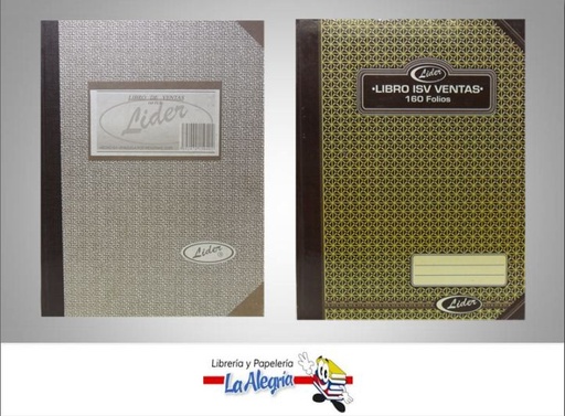 [7592474150402] LIBRO DE VENTA 160 FOL MARCA LIDER   