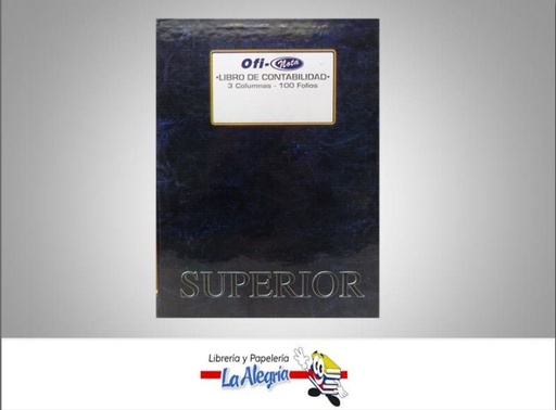 [7592474180102] LIBRO DE CONTABILIDAD 3 COL 100 FOL MARCA OFI-NOTA   