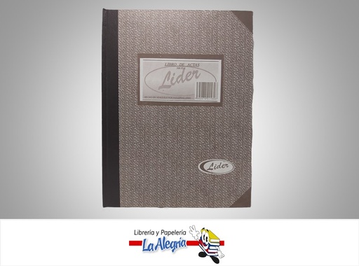 [7592474215606] LIBRO DE ACTAS 300 FOLIOS MARCA LIDER   