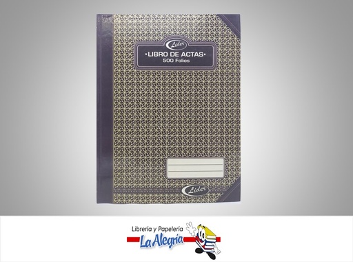 [7592474215705] LIBRO DE ACTAS 500 FOLIOS MARCA LIDER   