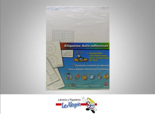 [7592569001886] ETIQUETA ADHESIVAS 10H 8,7X1,7CM CARTA MARCA STAR   