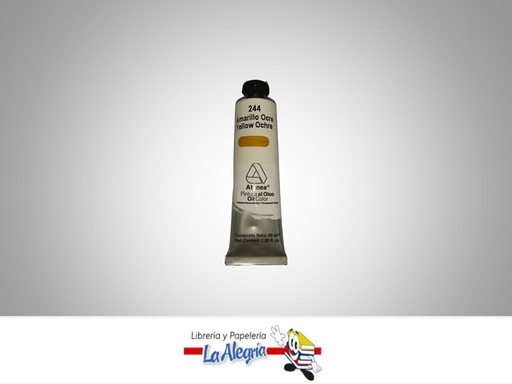 [7592812000543] PINTURA AL OLEO 40CC - 244 - AMARILLO OCRE MARCA ATENEA