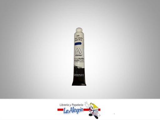 [7592812000802] PINTURA ACRILICA 60CC - 049 - AZUL COBALTO MARCA ATENEA