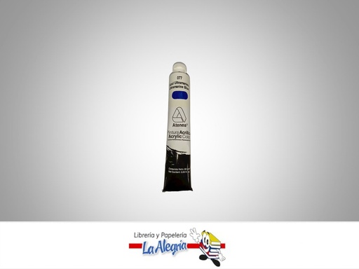 [7592812000888] PINTURA ACRILICA 60CC - 077 - AZUL ULTRAMARINO MARCA ATENEA