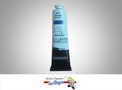 [7592812001236] PINTURA ACRILICA 60CC - 052 - VIOLETA MARCA ATENEA