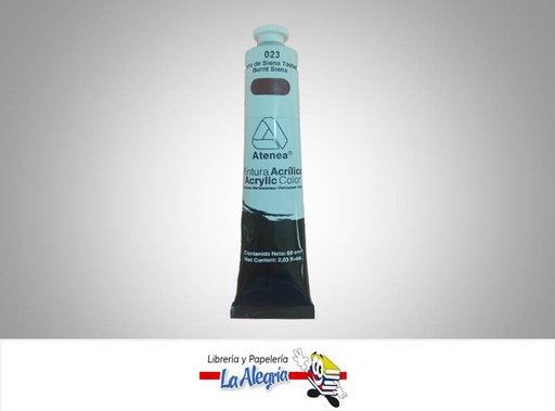 [7592812001793] PINTURA ACRILICA 60CC - 023 - TIERRA SIENA TOSTADA MARCA ATENEA